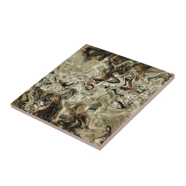 Trendy Beautiful Multicolor Marble Stone - Luxury Ceramic Tile (Side)