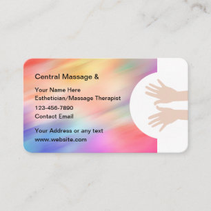 Trendy Beauty Aesthetician Therapist Business Card