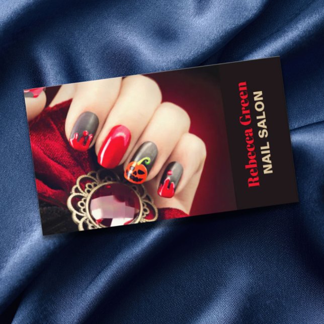Trendy beauty manicurist nail artist nail salon business card (Trendy beauty manicurist nail artist nail salon business card)