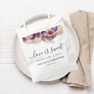 Trendy Beauty Purple Figs & Pampas Favour Bag