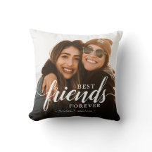 Trendy Best Friends Forever Elegant Script Photo