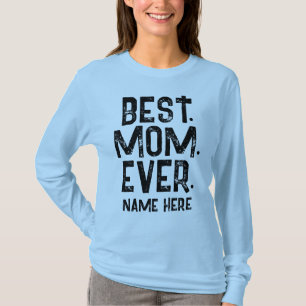 TRENDY BEST MOM EVER BLACK TYPOGRAPHY T-Shirt
