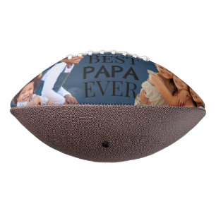 Trendy Best Papa Ever Personalise Football