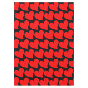 TRENDY BIG RED HEART ROMANTIC VALENTINE TABLECLOTH