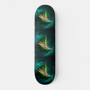trendy bird of paradise flower floral skateboard