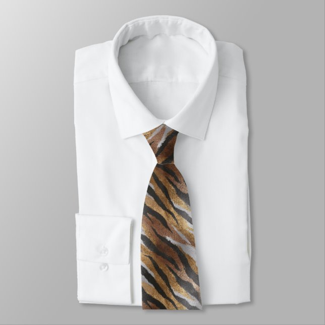 Trendy Birthday Gifts For Him Animal Print Tie (Tied)