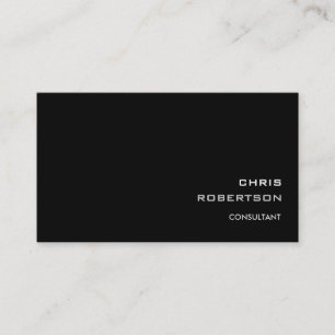 Trendy Black Attractive Business Card