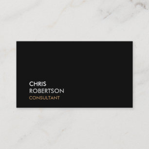 Trendy Black Grey Attractive Business Card