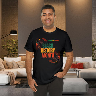 Trendy Black History Month Celebrating T-Shirt