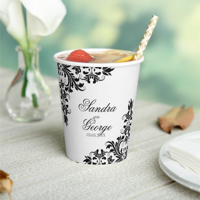 Trendy Black Lace Paper Cup (Insitu)