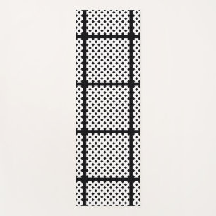 TRENDY BLACK SQUARE  YOGA MAT