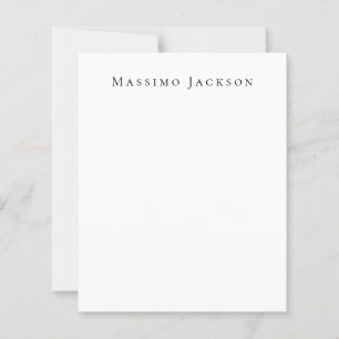 Trendy Black & White Plain Creative Modern