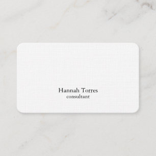 Trendy Black & White Plain Creative Modern Business Card