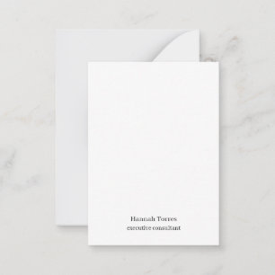 Trendy Black & White Plain Creative Modern Card