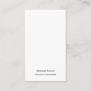 Trendy Black & White Plain Creative Modern  Enclosure Card
