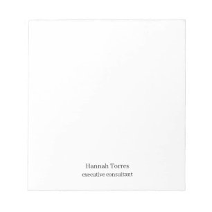 Trendy Black & White Plain Creative Modern  Notepad