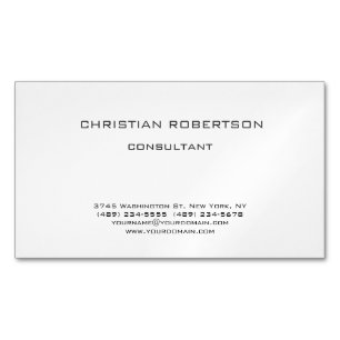 Trendy Black White Professional Chic Business Card