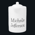 Trendy Black & White Script Name Chic<br><div class="desc">Trendy Modern Customise Professional Simple Design.</div>