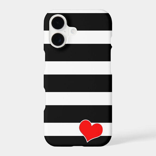 Trendy Black & White Striped (Back)