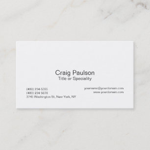 Trendy Black White Stylish Business Card