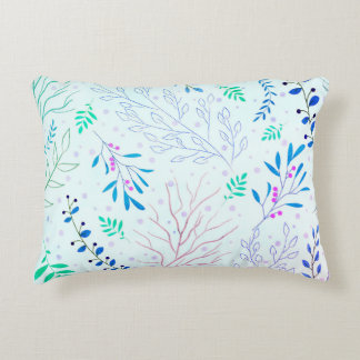 Trendy Blue Accent Pillow