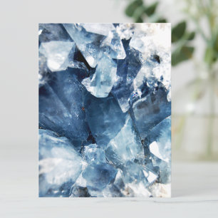 Trendy Blue Agate Geode Postcard