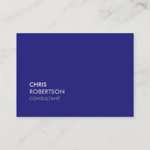 Trendy Blue Chubby Attractive Business Card