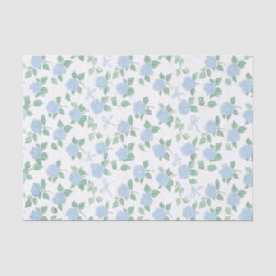 Trendy Blue Hydrangea Tissue Paper