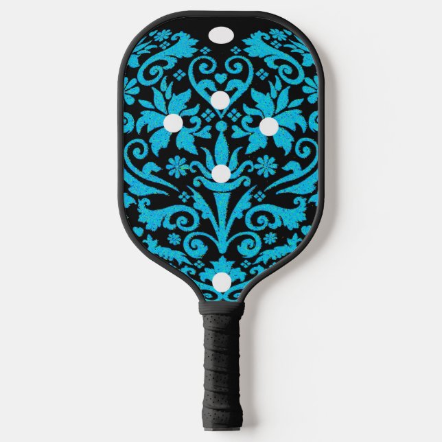Trendy blue pickleball paddle (Front)