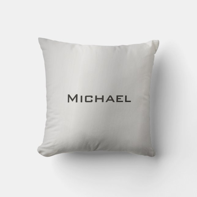 Trendy Blue Silver Grey Modern Professional Cushion (Front)