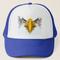 Trendy Blue White Eagle Head Pop Art Modern