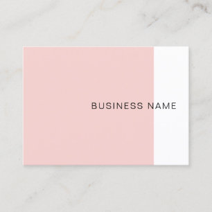 Trendy Blush Pink Elegant Company Modern Simple Business Card