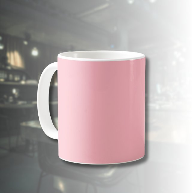 Trendy Blush Pink Solid Colour | Classic Elegant Coffee Mug (Creator Uploaded)