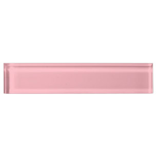 Trendy Blush Pink Solid Colour   Classic Elegant Nameplate
