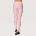 Trendy Blush Pink White Circles Dots Chic Template Leggings<br><div class="desc">Modern Blush Pink White Circles Dots Elegant Template Leggings.</div>