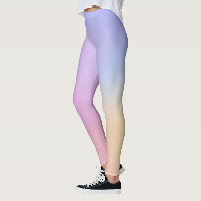 Trendy Bohemian Rainbow Leggings - Stylish & Colou (Left)