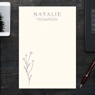 Trendy Boho Chic Lilac Lavender Cool Personalized Post-it Notes