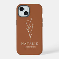 Trendy Boho Chic Minimalist Terracotta Customised
