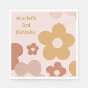 Trendy Boho Daisies Napkin