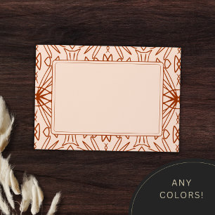 Trendy Boho Pattern Invitation Envelopes