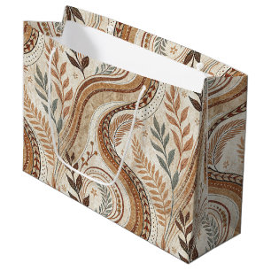 Trendy Boho Pattern Large Gift Bag