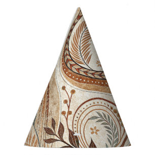 Trendy Boho Pattern Paper Party Hat