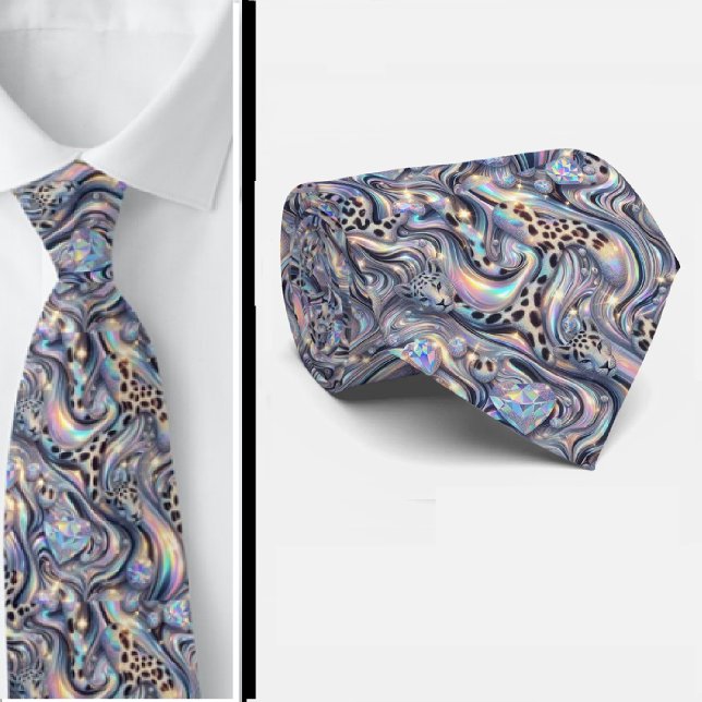 Trendy & Bold | Opal Leopard Print Neck Tie (Creator Uploaded)