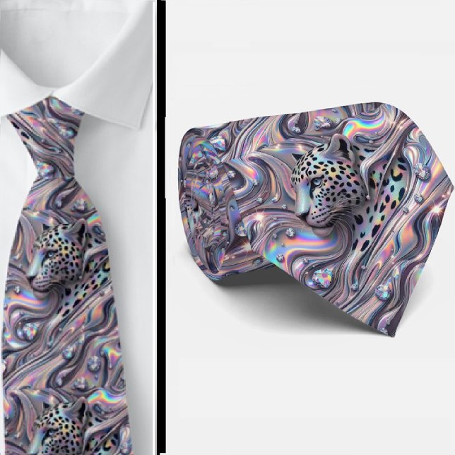 Trendy & Bold | Opal Leopard Print Neck Tie (Creator Uploaded)