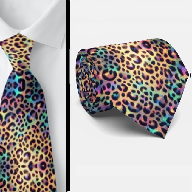 Trendy & Bold | Opal Leopard Print Neck Tie (Creator Uploaded)