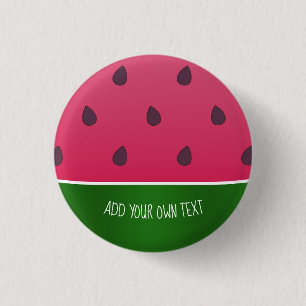 Trendy Bold Watermelon Graphic 3 Cm Round Badge