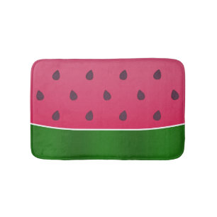Trendy Bold Watermelon Graphic Bath Mat