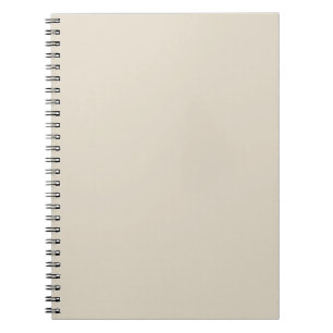 Trendy Bone White Solid Colour Elegant Notebook