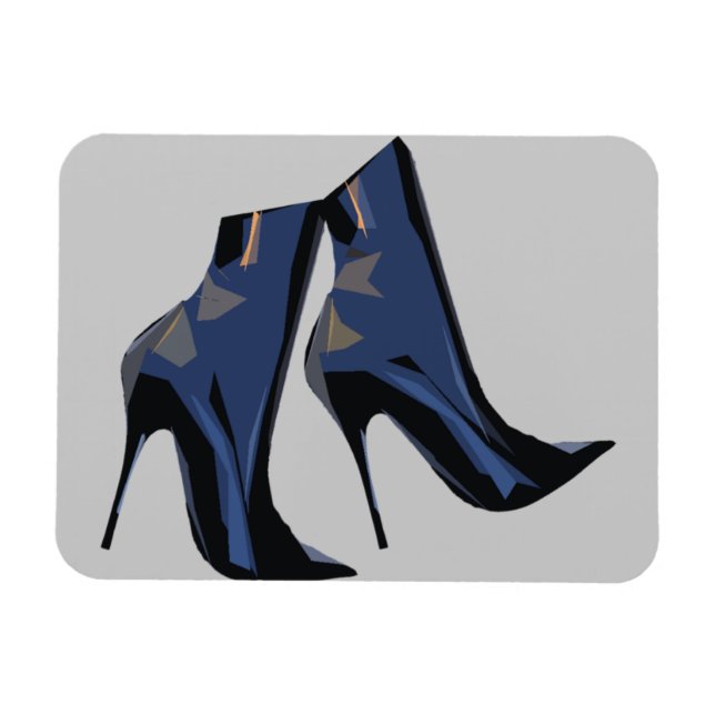Trendy Boot Art Magnet (Horizontal)
