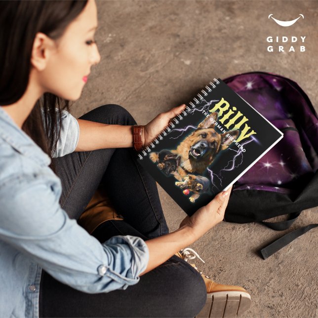 Trendy Bootleg Personalised Dog Photo 90s Planner (Creator Uploaded)